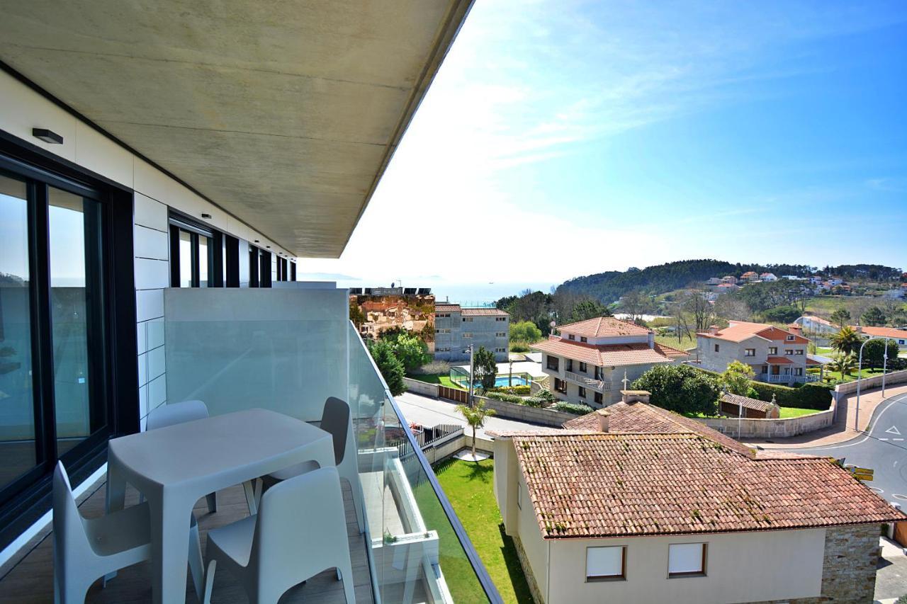 Precioso Apartamento Con Piscina En Sanxenxo Exteriör bild